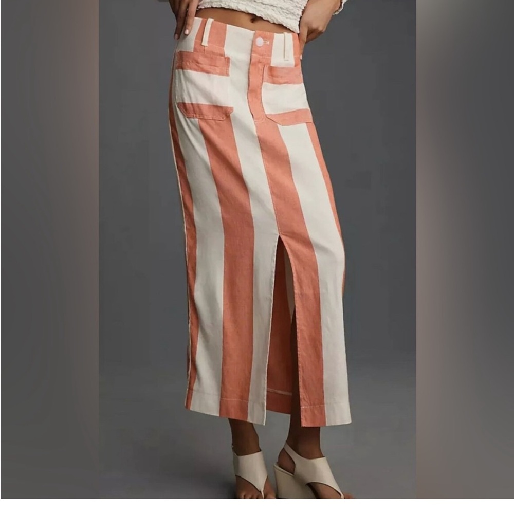 Maeve/anthropologie 🧡🤍 Colette maxi skirt